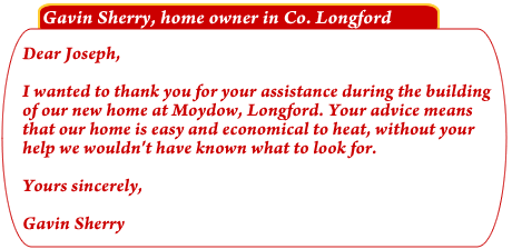 BER cert Gavin Sherry Testimonial